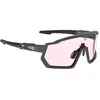 Lunettes azr kromic pro race rx carbone mat noir   ecran rose photochromique