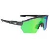 Lunettes azr race rx carbone mat noir   ecran hydrophobe vert