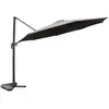 Concept Usine Parasol déporté rond diamètre 350cm rotatif à 360 degrés gris CASTILLO