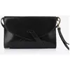 Mellow Yellow - Pochette en Cuir Jeanne noire - 27x17 cm T.U