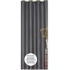 Homemaison HM69516-1 Unis Paire de Rideaux occultant Polyester Gris 260 x 140 cm