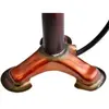 Pompe à pied Selle Montegrappa Charleston en cuir véritable - Rouge - ...