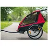 Remorque/poussette 2en1 fixation moyeu 2 roues enfant Optimiz - Rouge ...