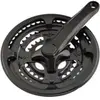 Optimiz Pedalier vtt triple 48-38-28d l152 20"/24" acier noir (manivelles plastifiees)