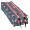 Trousse Double WONDER FOX GLITTER par Pol Fox Gris T.U Sacs