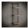 Pier import Etagère murale verticale 3 niveaux en acacia massif cadre acier