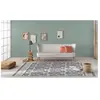 Rugs&Rugs Tapis décoratif en coton en impression digital bleu 120x170