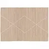 Oviala - Tapis en jute naturel à motif losange tissé main 240 x 340 cm