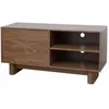 Meuble TV 120 cm scandinave bois foncé - Oviala Bowy