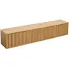 Meuble TV suspendu 160 cm scandinave bois clair - Oviala Ivy