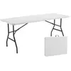OVIALA Rekkem - Lot de 10 tables pliantes 8 places 180cm