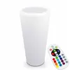 OVIALA Pot de fleurs LED rechargeable multicolore