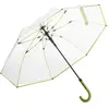Non communiqué Fare - Parapluie canne transparent - FP7112 - bord vert lime