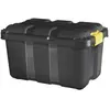 Malle de rangement 49L Skyda Form noir et jaune avec couvercles