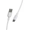 muvit - Câble USB - USB (M) pour USB-C (M) - 2.4 A - 3 m - moulé - blanc