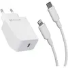Muvit For Change Chargeur Usb-c Pd 20w+usb-c Lightning 1m 2.4a