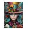 Bluebird Puzzle Lady with a Hat