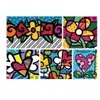Bluebird Puzzle Romero Britto - Collage: Hearts and Flowers