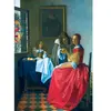 Bluebird Puzzle Vermeer- The Girl with the Wine Glass, 1659
