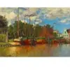 Bluebird Puzzle Claude Monet - Boats at Zaandam, 1871