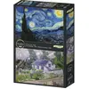 Grafika 2 Puzzles - L'Art de Van Gogh : La Nuit étoilée, 1889 - Maison...