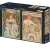 Grafika 2 Puzzles - L'Art de Mucha : Rêverie, 1898 - Biscuits Lefèvre-...