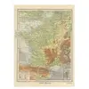 Grafika Carte de la France Physique - Larousse, 1925