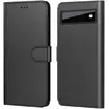 Coque pour Google Pixel 6 - Portefeuille Noir Rabat Clapet Aimanté Ran...