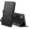 Phonillico Coque pour Xiaomi REDMI NOTE 10 PRO - Portefeuille Noir Rab...