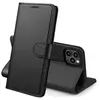 Coque pour iPhone 13 PRO MAX (6,7") - Portefeuille Noir Rabat Clapet A...