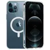 PHONILLICO Coque pour iPhone 13 PRO (6,1) - Silicone Transparent avec Cercle magnétique intégré