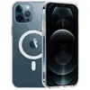 PHONILLICO Coque pour iPhone 12 PRO (6,1) - Silicone Transparent avec Cercle magnétique intégré
