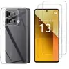 Phonillico Coque pour Xiaomi Redmi Note 13 5G et 2 Verres Trempé Film Protection Ecran
