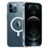 PHONILLICO Coque pour iPhone 14 PRO MAX - Silicone Transparent avec Cercle magnétique intégré