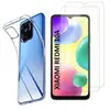 PHONILLICO Coque pour Xiaomi REDMI 10A et 2 Verres Trempé Film Protection Ecran