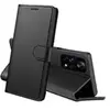 PHONILLICO Coque pour Xiaomi Redmi Note 11 PRO / Redmi Note 11 PRO 5G - Portefeuille Noir Rabat Clapet Aimanté Rangement Cartes