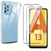 PHONILLICO Coque pour Samsung Galaxy A13 4G et 2 Verres Trempé Film Protection Ecran