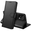 Phonillico Coque pour Xiaomi Redmi Note 13 5G - Portefeuille Noir Rabat Clapet Aimanté Rangement Cartes