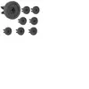 PHONILLICO Roues lave-vaisselle - universelles - lot de 8 - compatible aeg candy electrolux faure ikea - 25mm