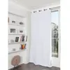 Rideau Grande hauteur Phonique Thermique et Occultant 'Moondream' Blanc 140x350 cm