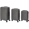 AltoBuy Lot de 3 Valise Grise foncé - 43L, 68L, 95L, Coque Rigide, Rou...