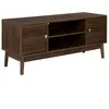 ALTOBUY Colette - meuble tv 2 portes 2 niches en bois et mdf pieds en ...