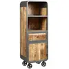 Etagère Multi-Rangements - ALTOBUY - Edwin - Bois Massif - Style Industriel