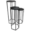 RAZZA - Lot de 3 Sellettes Gigognes Métal Noir - Altobuy