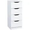 Commode - ALTOBUY - Jenny - 4 tiroirs - Blanc - Contemporain