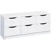 JENNY - Commode 6 Tiroirs Coloris Blanc - Altobuy