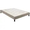 Sommier Epeda CONFORT FERME DECO NATURE 80x200 Chiné Naturel