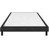 Sommier Epeda CONFORT FERME DECO NATURE 140x190 Chiné Gris