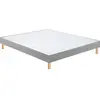 Sommier Bultex Vigoroso gris confort ferme + pieds 2x80x200