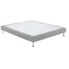 Bultex Sommier tapissier gris confort médium 3 zones 140x190